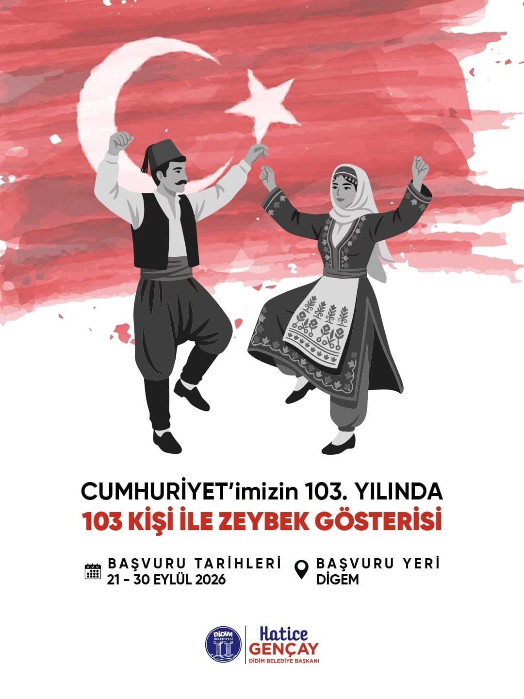 Didim'de 29 Ekim Cumhuriyet Bayramı Kutlamaları İçin 103 Kişilik Zeybek Gösterisi Hazırlanıyor