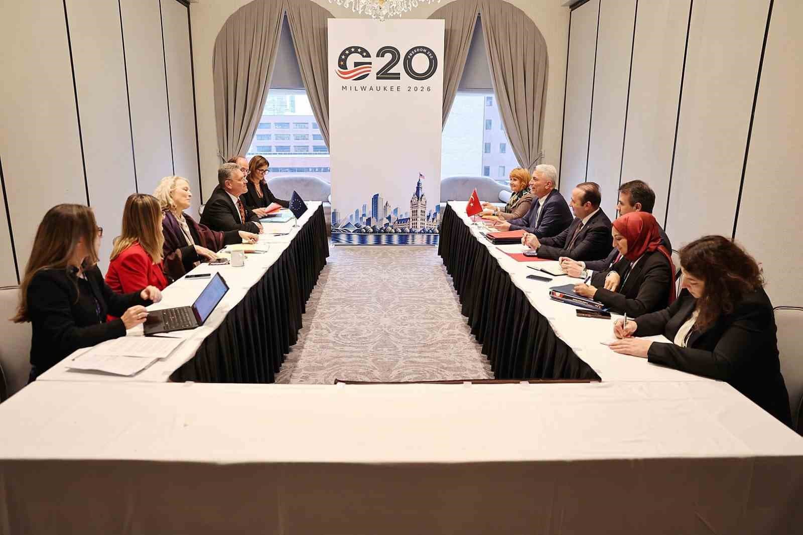 Bakan Bolat, G20 Zirvesi Çerçevesinde AB ve Rusya Bakanlarıyla Görüşme Yaptı
