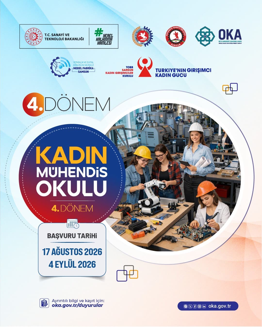 OKA Kadın Mühendis Okulu Programı Dördüncü Dönem Başvurularını Başlattı
