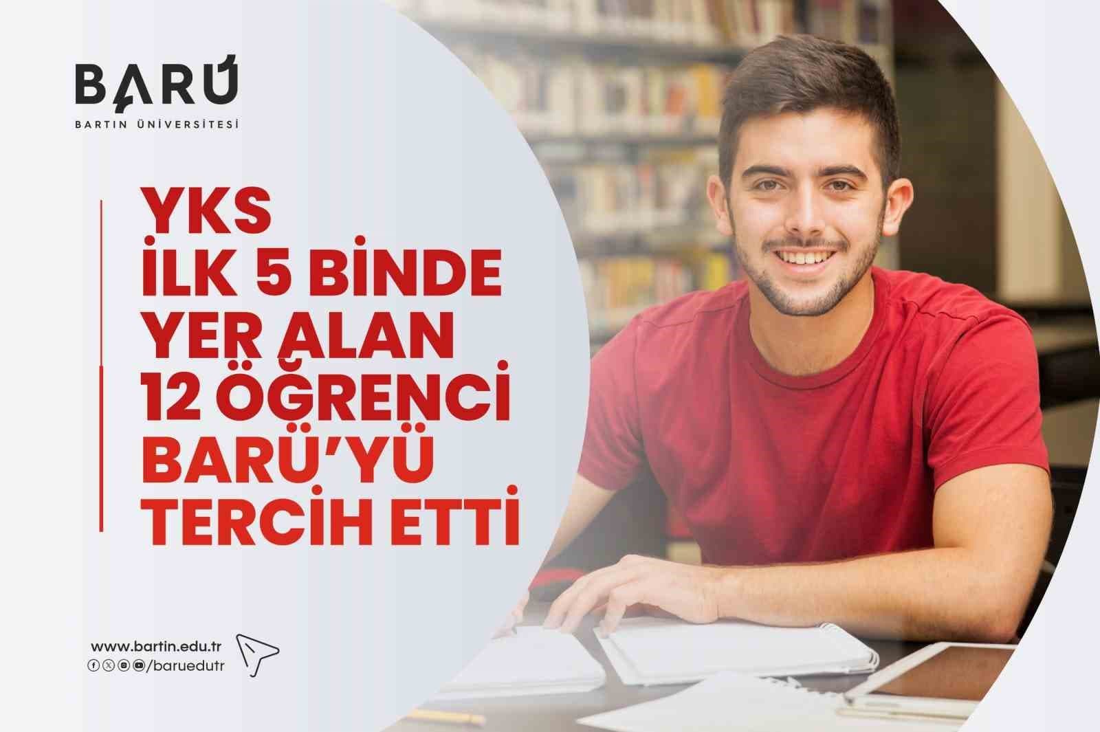 YKS İlk 5 Binde Yer Alan 12 Öğrenci Bartın Üniversitesi'ni Seçti