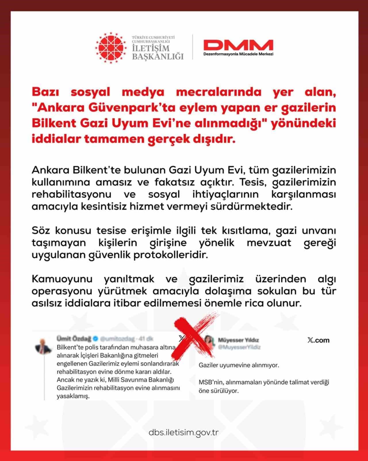 DMM, Ankara Güvenpark Eylemcileri Hakkındaki Yanlış İddiaları Reddediyor