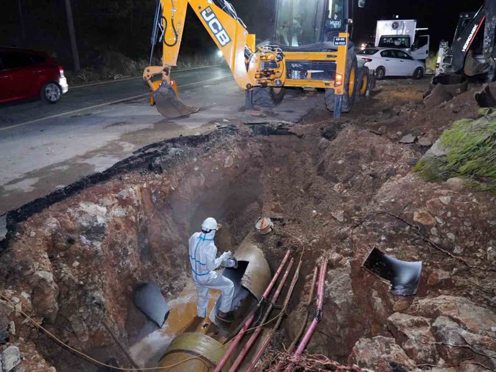 MUSKİ, Bodrum'daki Ana Su İsale Hattı Arızasını Açıkladı