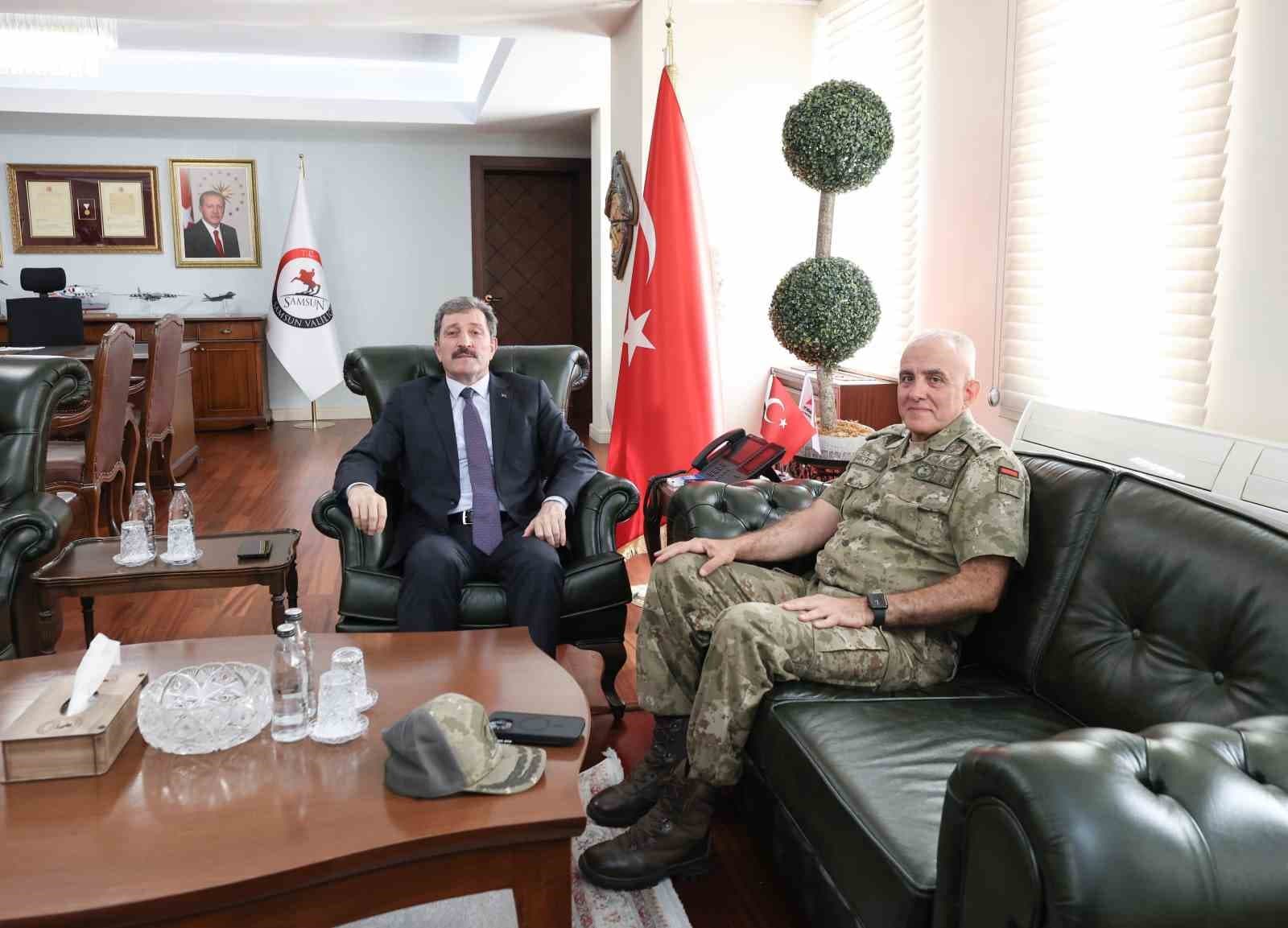 Samsun Valiliği'nden 5. Kolordu Komutanlığı'na