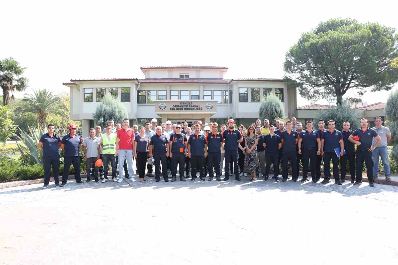 Denizli OSB’de Kapsamlı Deprem ve Acil Durum Tatbikatı Yapıldı