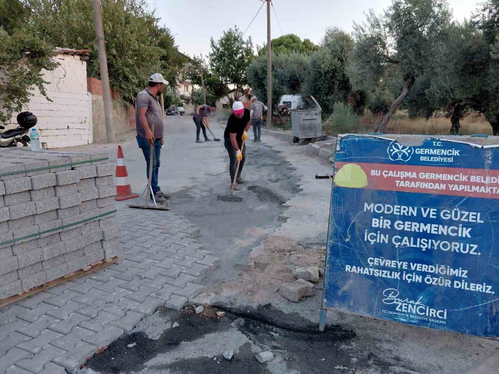 Germencik'te Yol Altyapı İyileştirme Çalışmaları Hızla Devam Ediyor