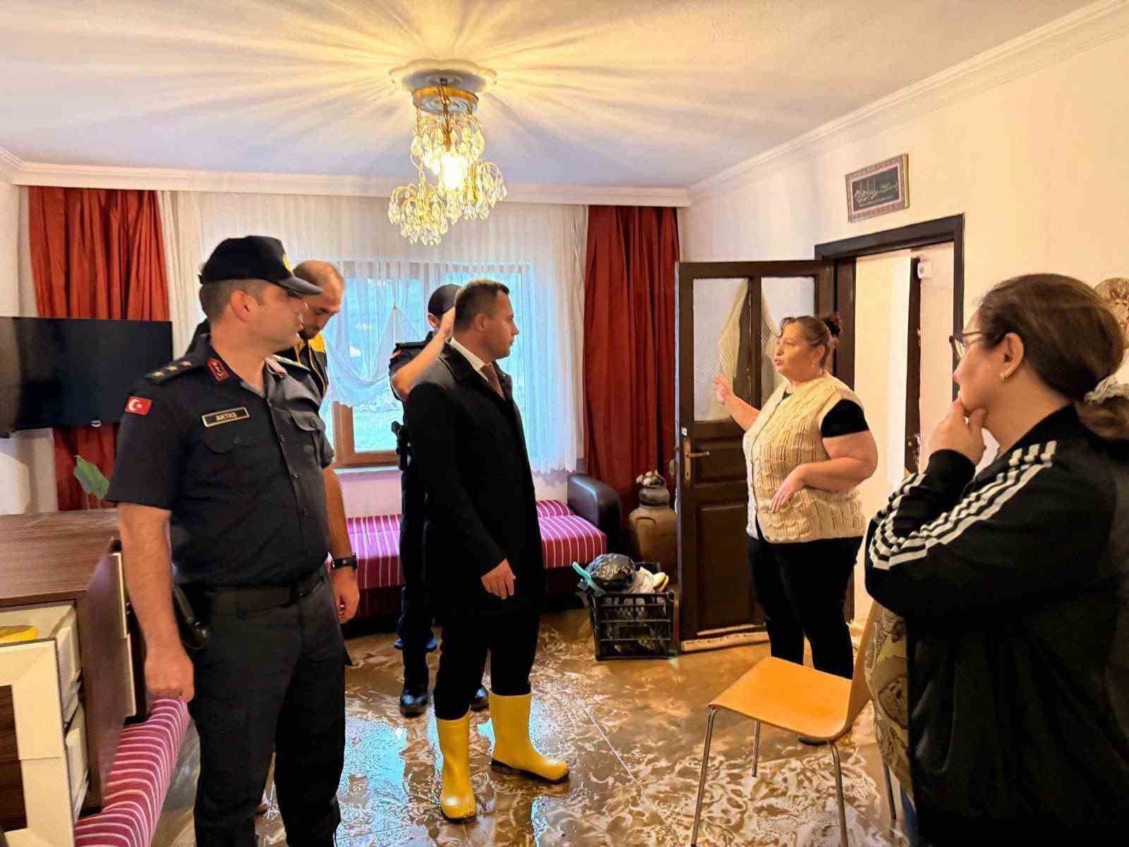 Esmahanım Köyü'nde Yağış Sonrası Durum Tespiti Yapıldı