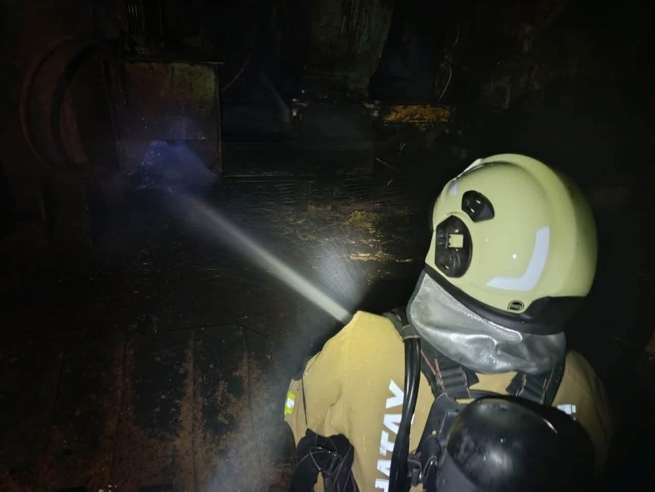 Antakya'da Küspe Yağ Fabrikasında Yangın Çıktı