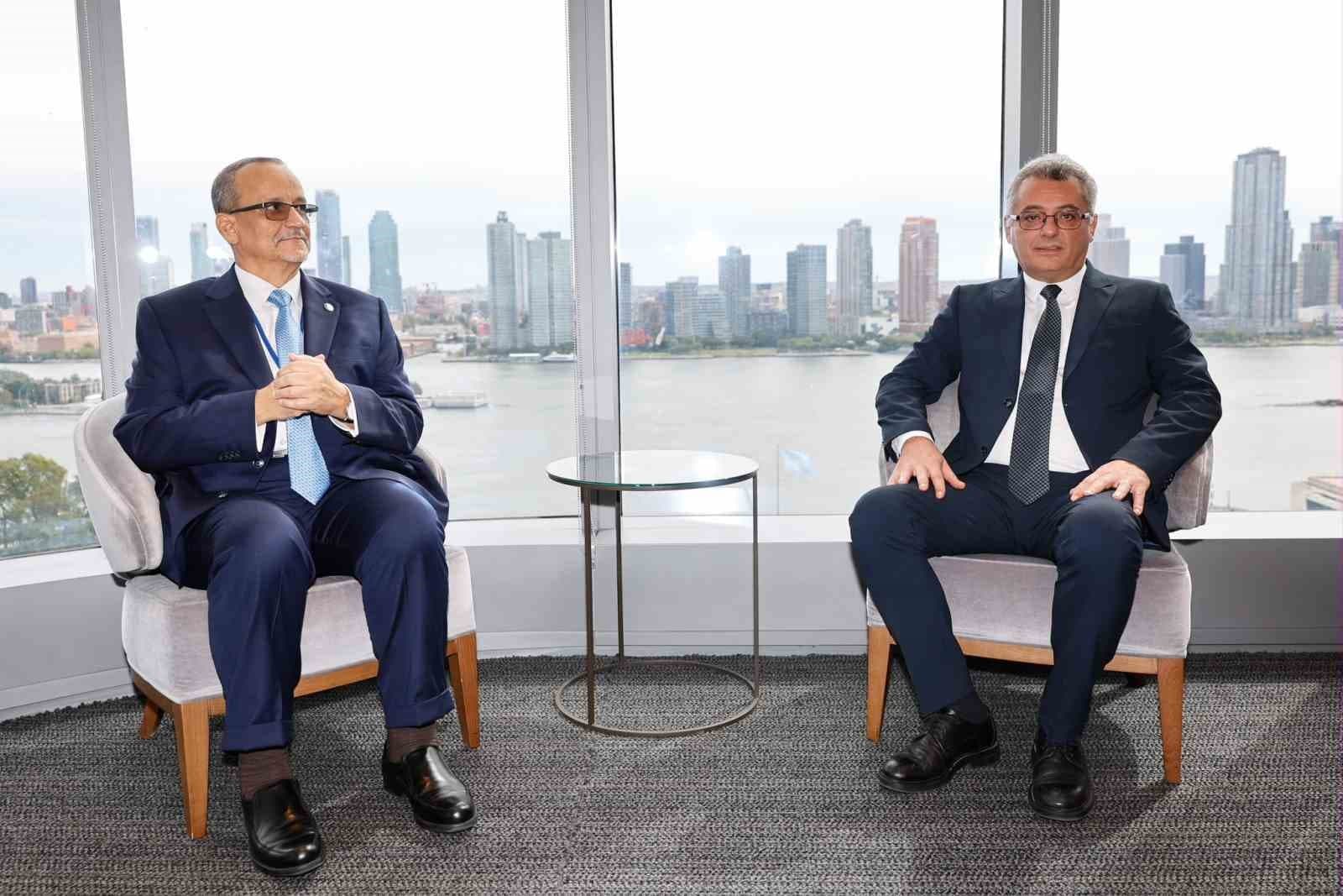 KKTC Cumhurbaşkanı Erhürman, New York'ta İİT Genel Sekreteri Ahmed ile Buluştu