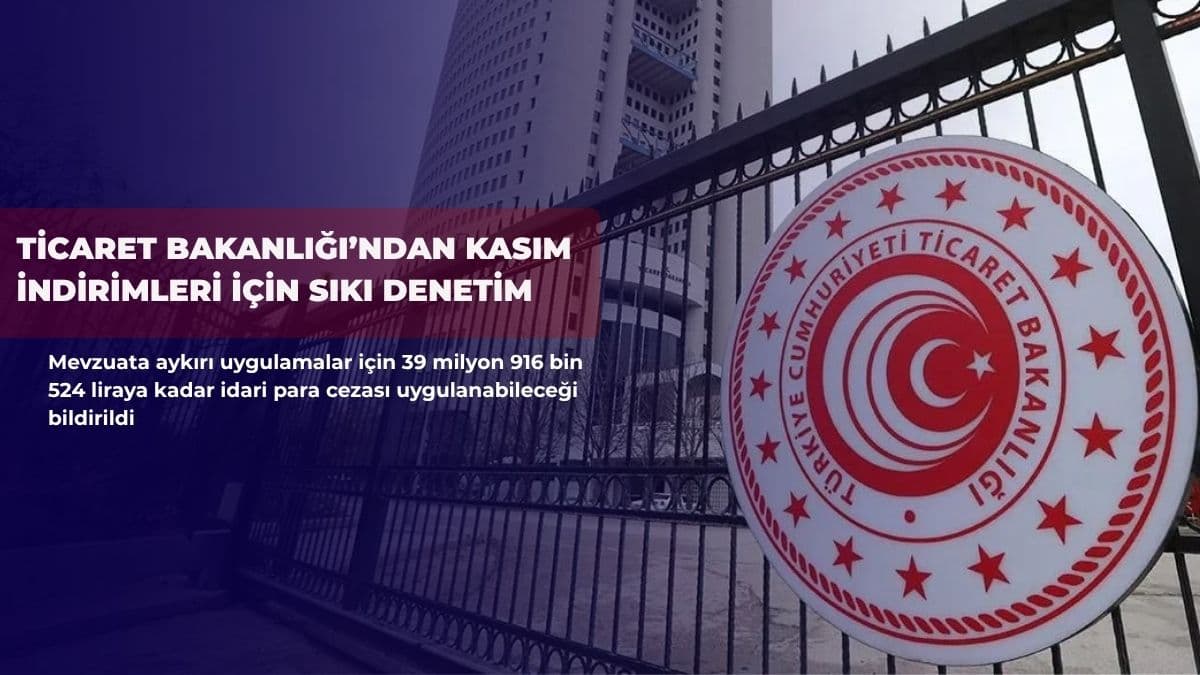 Ticaret Bakanlığı’ndan kasım indirimleri için sıkı denetim
