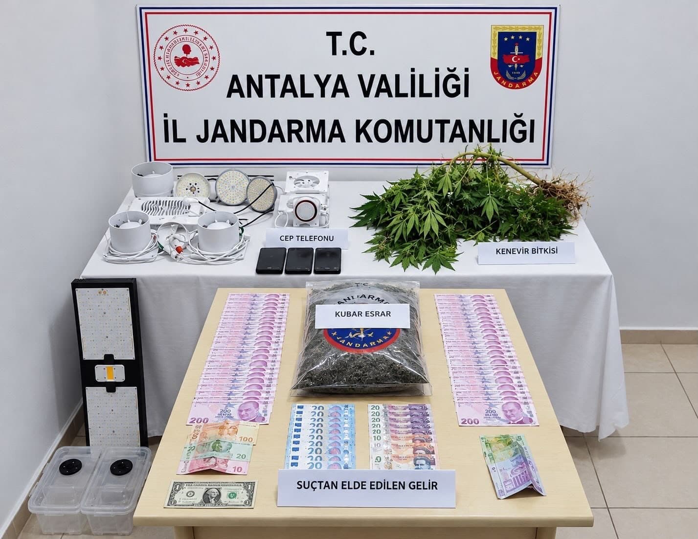 Evde Uyuşturucu Üretimi Yapılan Şüpheli Jandarma Operasyonuyla Yakalandı
