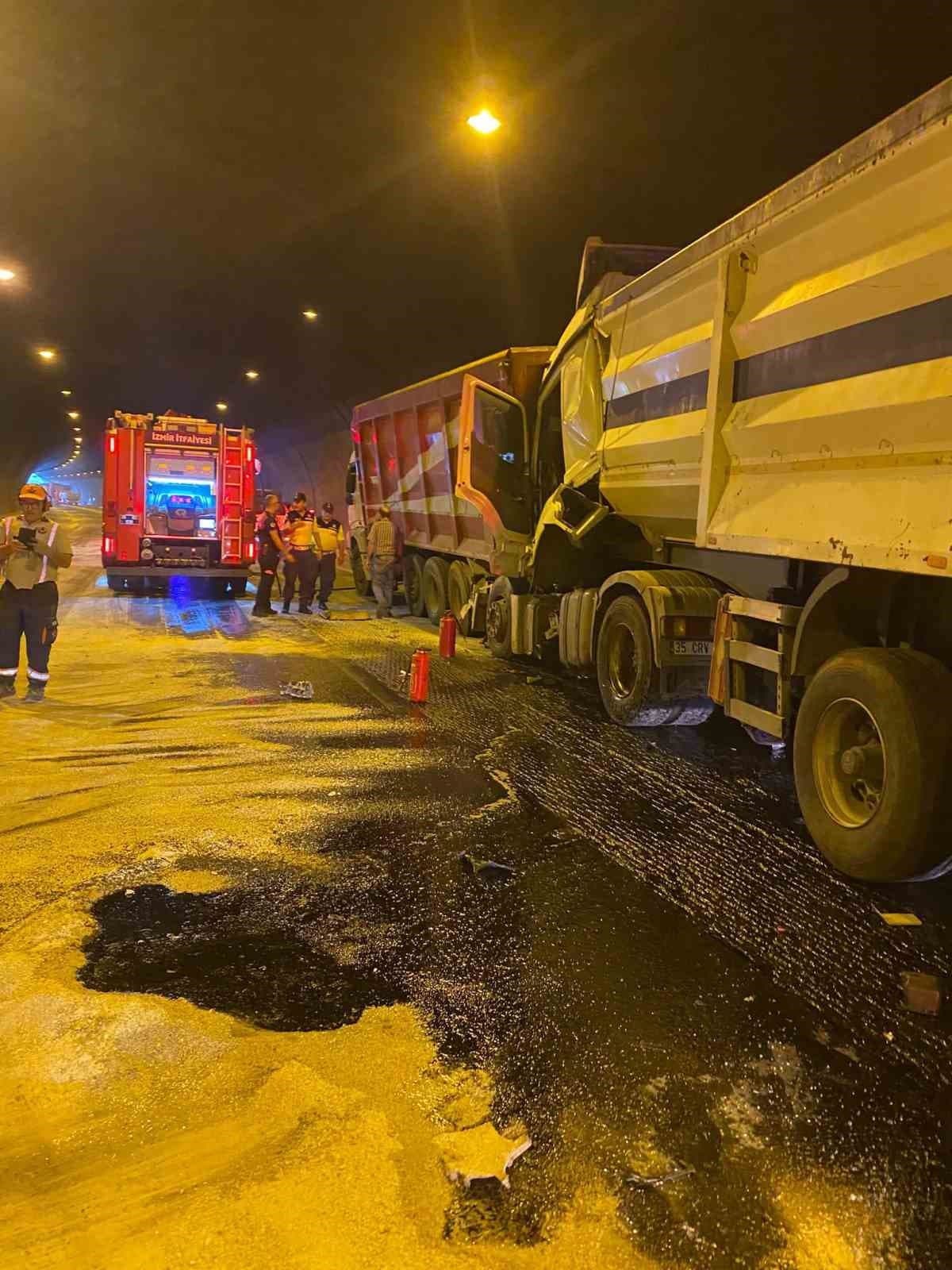 Selatin Tüneli'nde Trafik Kazası: Bir Kişi Yaralandı