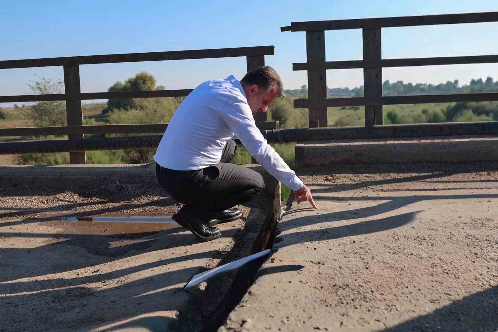 Bursa Büyükşehir Belediye Başkan Vekili Biba, Çeltikçi Köprüsü'nde Teknik Denetim Yaptı