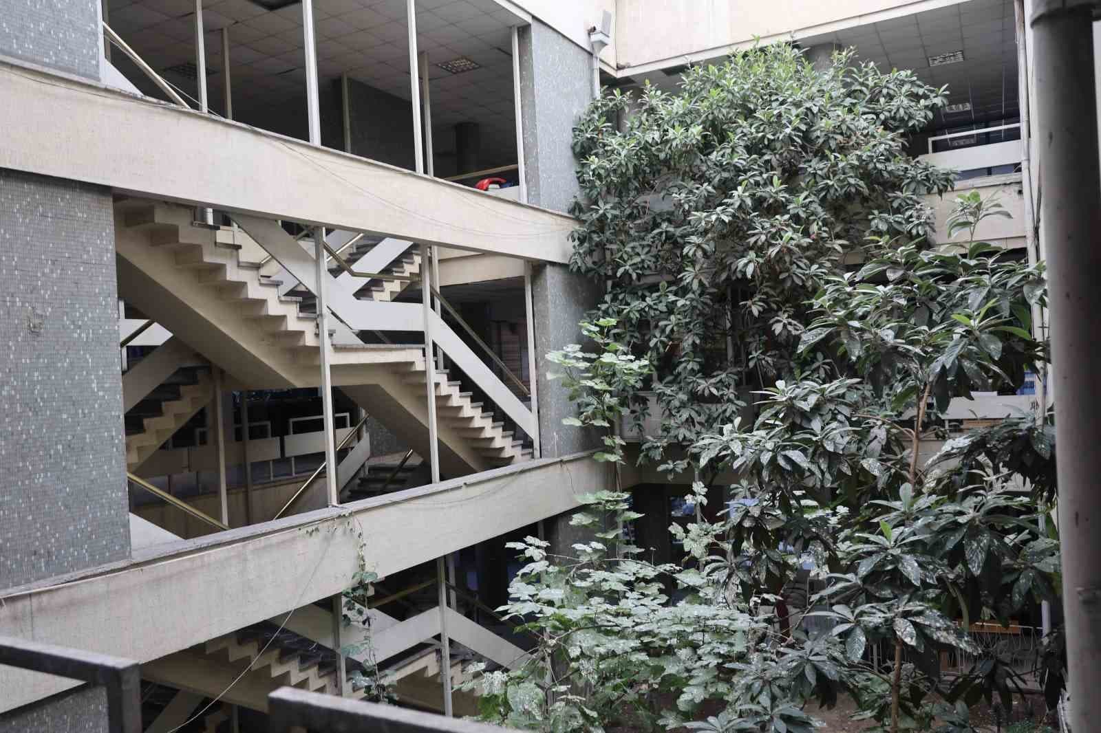 Konya İş Hanındaki Ağaçlar Ziyaretçilerin Odak Noktası Oluyor