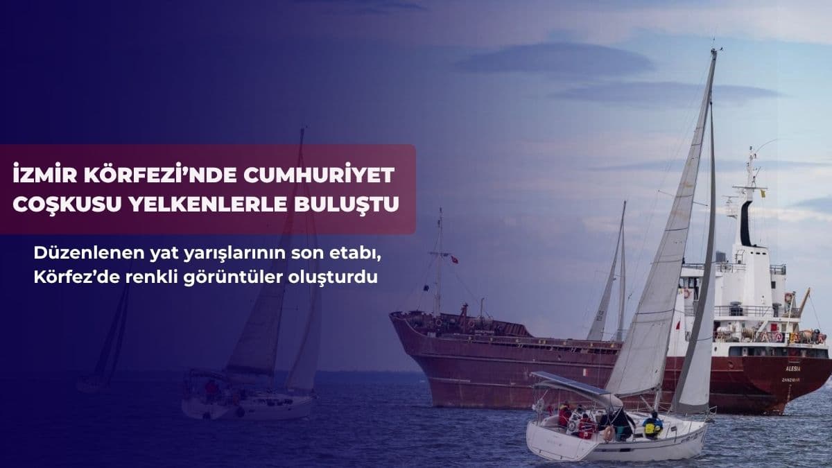 İzmir Körfezi’nde Cumhuriyet coşkusu yelkenlerle buluştu