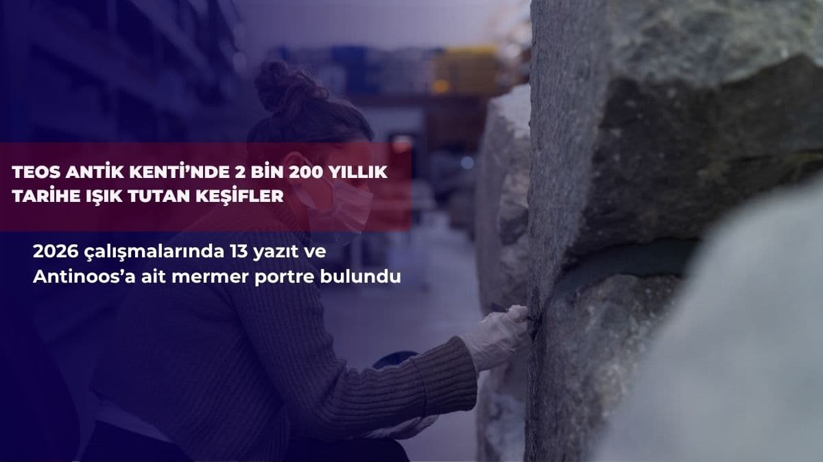 Teos Antik Kenti’nde 2 bin 200 yıllık tarihe ışık tutan keşifler