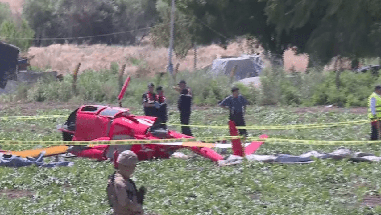 ANKARA'DA EĞİTİM HELİKOPTERİ DÜŞTÜ