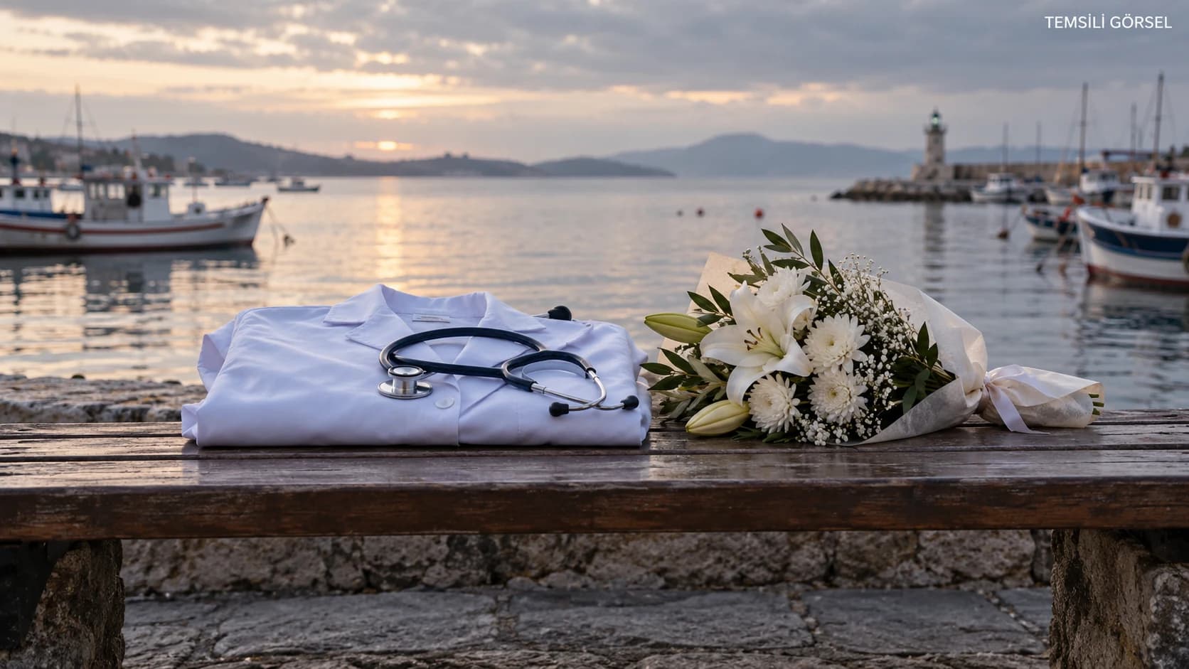 Ayvalık’ta deniz kazasında hayatını kaybeden Dr. Bingüllü’ye hüzünlü veda