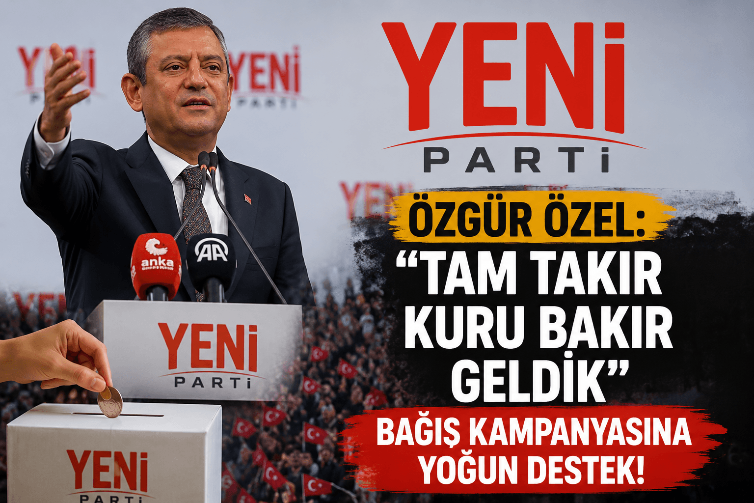 "TAM TAKIR" DEDİ, BAĞIŞLAR PEŞ PEŞE GELDİ