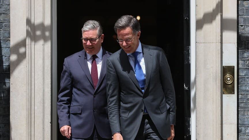 İngiltere Başbakanı Starmer, Londra'da NATO Genel Sekreteri Rutte ile Görüştü