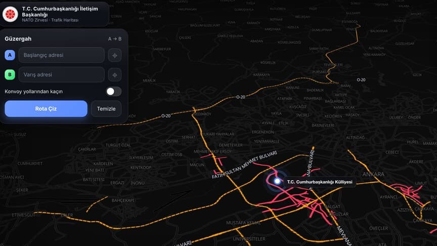 NATO Zirvesi İçin Hazırlanan Trafik Haritası Büyük İlgi Görüyor