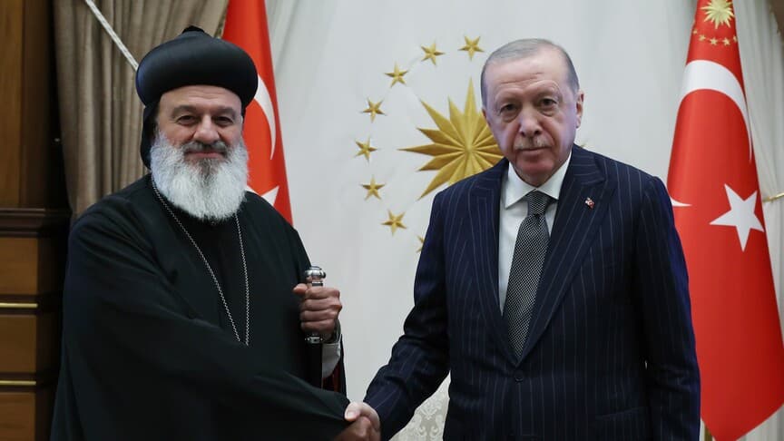 Cumhurbaşkanı Erdoğan, Süryani Ortodoks Kilisesi Patriği ile Görüştü