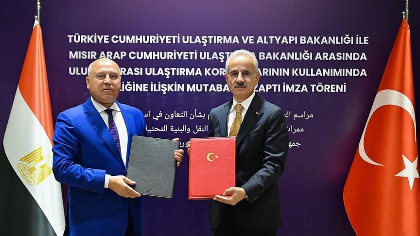 Türkiye ve Mısır Arasında Ulaştırma Koridorları İçin Mutabakat Zaptı İmzalandı
