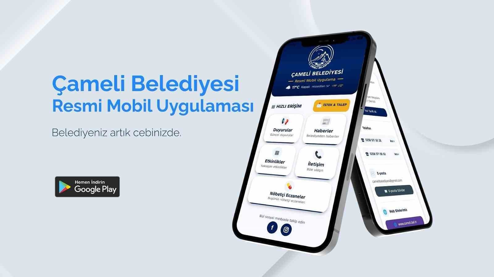 Çameli Belediyesi Resmi Mobil Uygulaması Hizmete Açıldı
