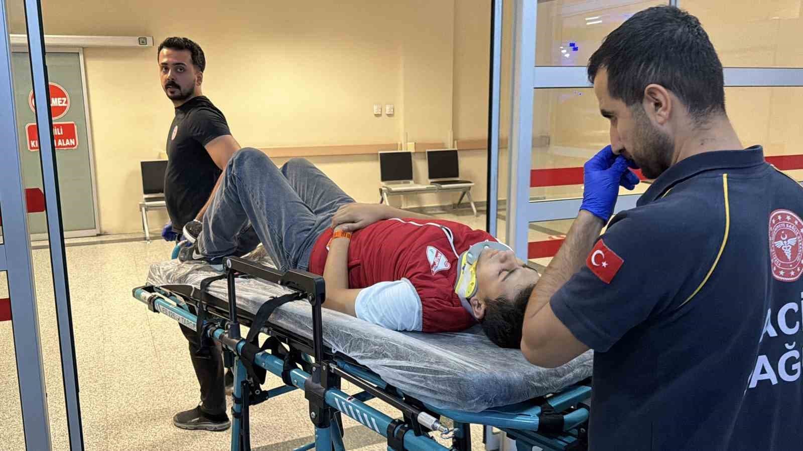 Devrilen elektrikli bisikletin sürücüsü yaralandı