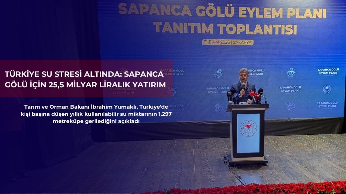 Türkiye su stresi altında: Sapanca Gölü için 25,5 milyar liralık yatırım