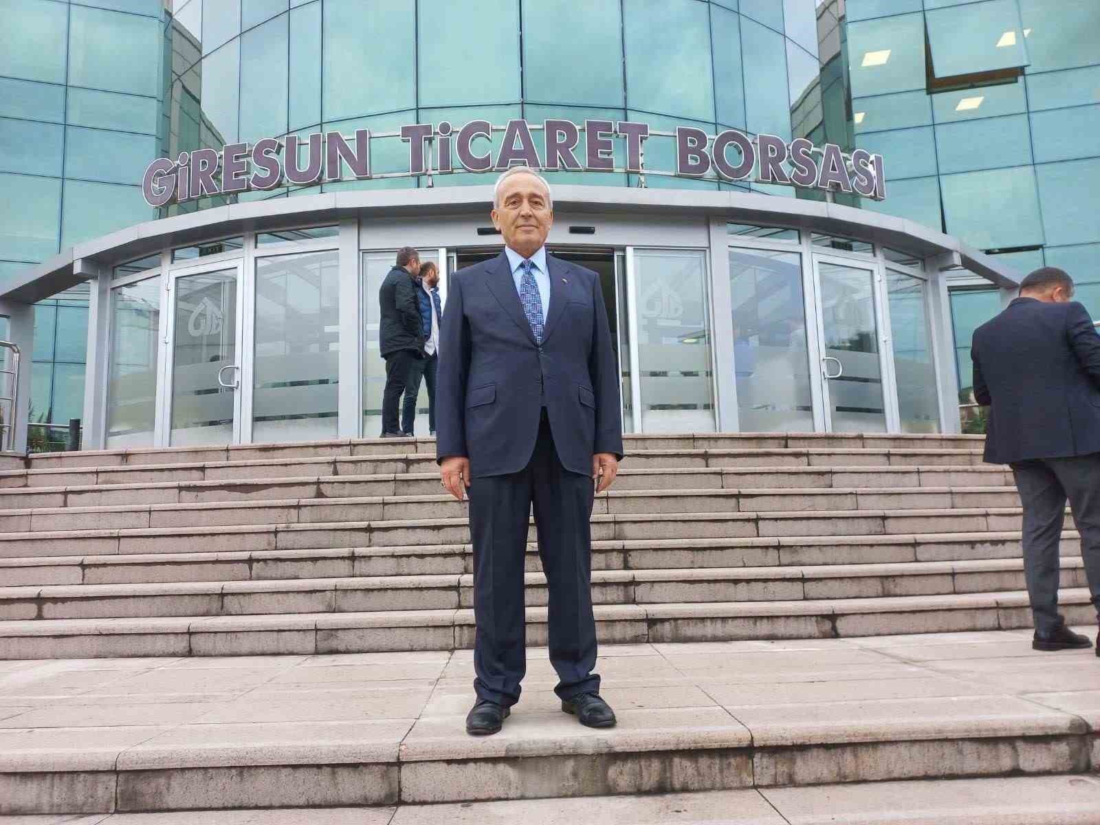 Giresun Ticaret Borsası Başkanlığı Seçiminde Hamza Bölük Yeniden Seçildi