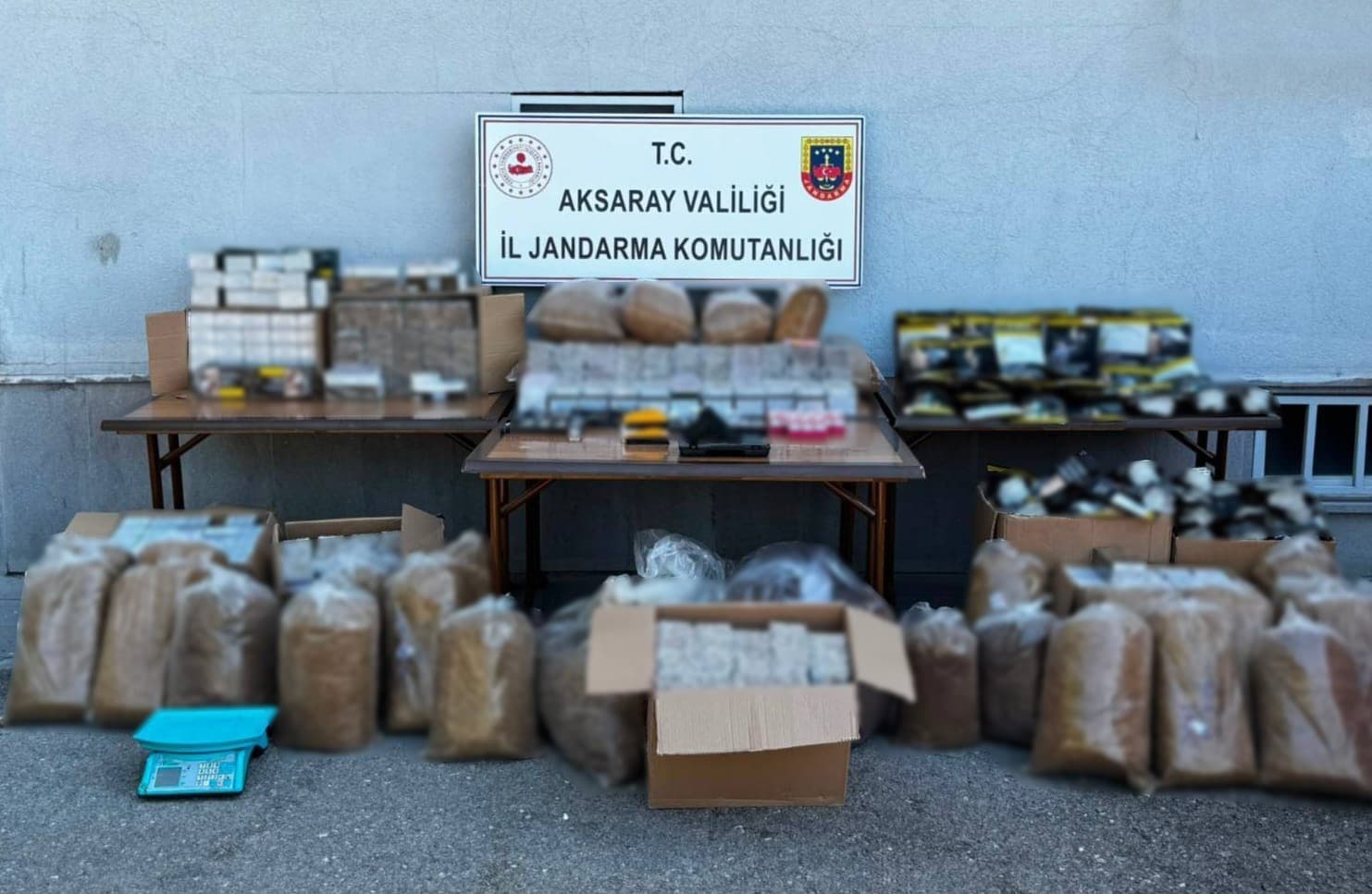 Aksaray'da 750 Bin Lira Değerinde Kaçak Tütün Ele Geçirildi