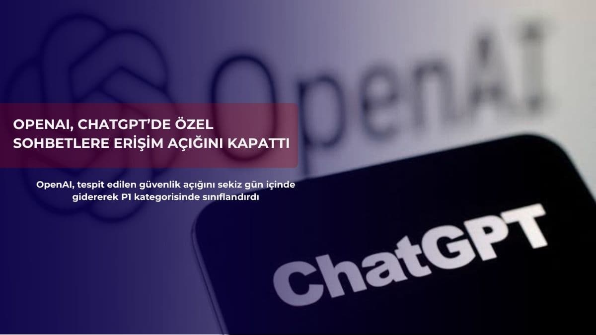 OpenAI, ChatGPT’de özel sohbetlere erişim açığını kapattı