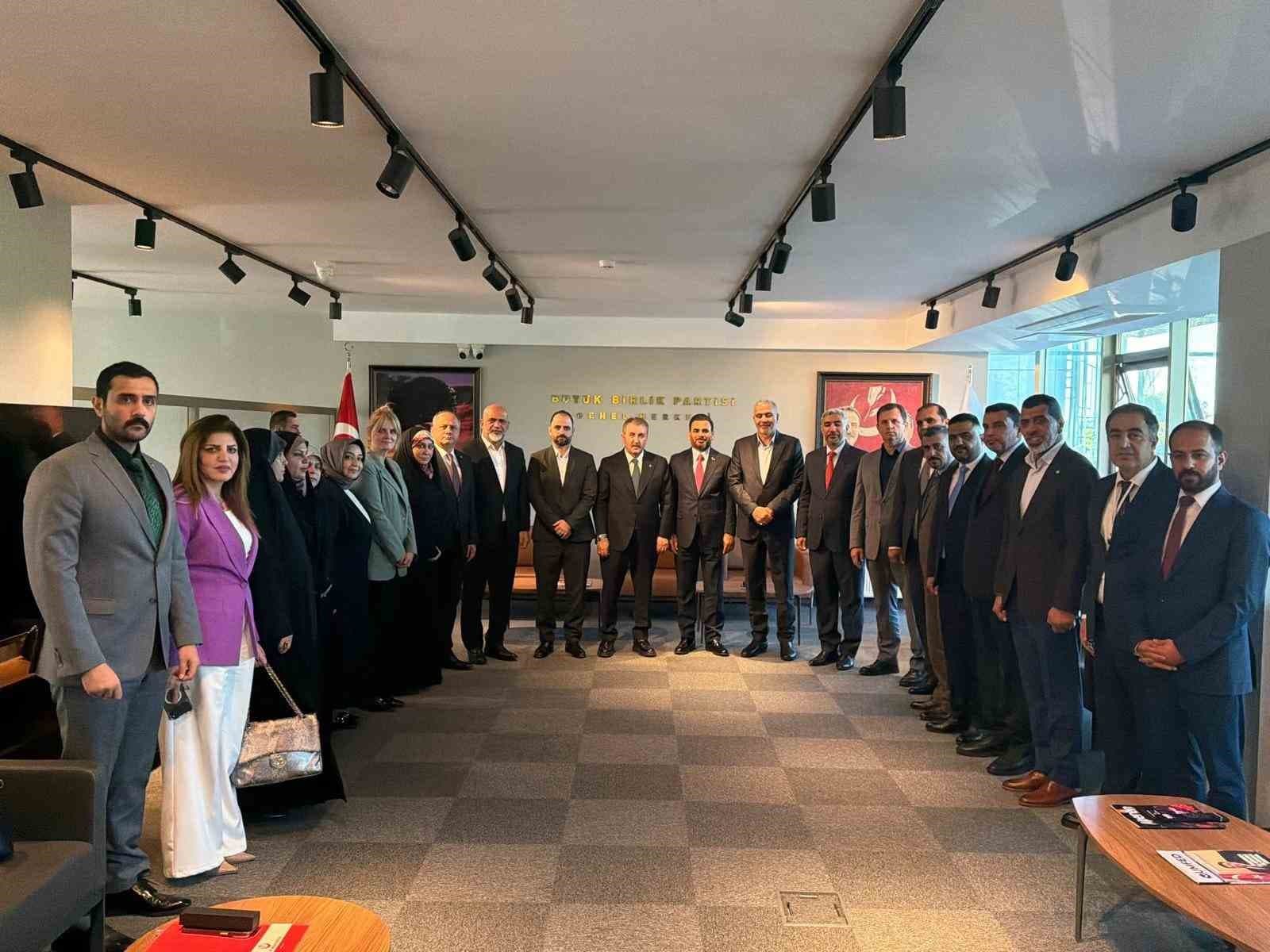 Irak'tan El Hikmet Hareketi Milletvekilleri, BBP Genel Başkanı Destici'yi Ankara'da Ziyaret Etti