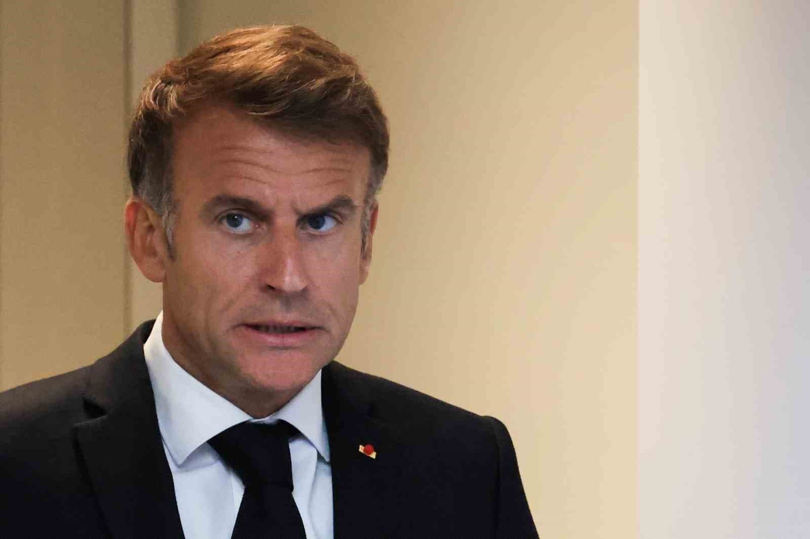 Macron: "Yıkanlar bedelini ödemeli, yağmalayanlar verdikleri zararı karşılamalı"