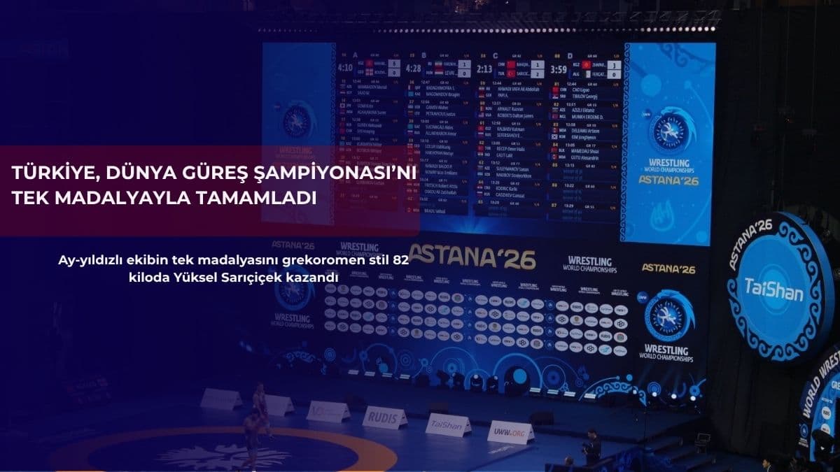Türkiye, Dünya Güreş Şampiyonası’nı tek madalyayla tamamladı