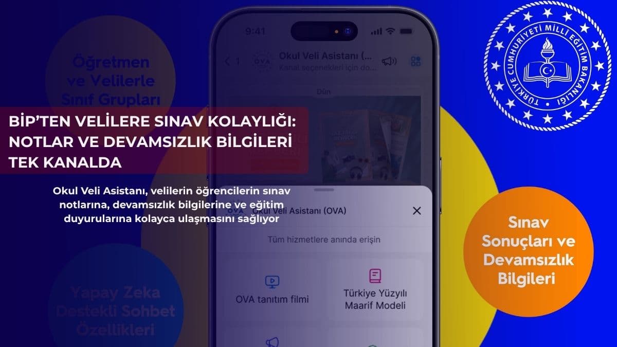 BiP’ten velilere sınav kolaylığı: Notlar ve devamsızlık bilgileri tek kanalda